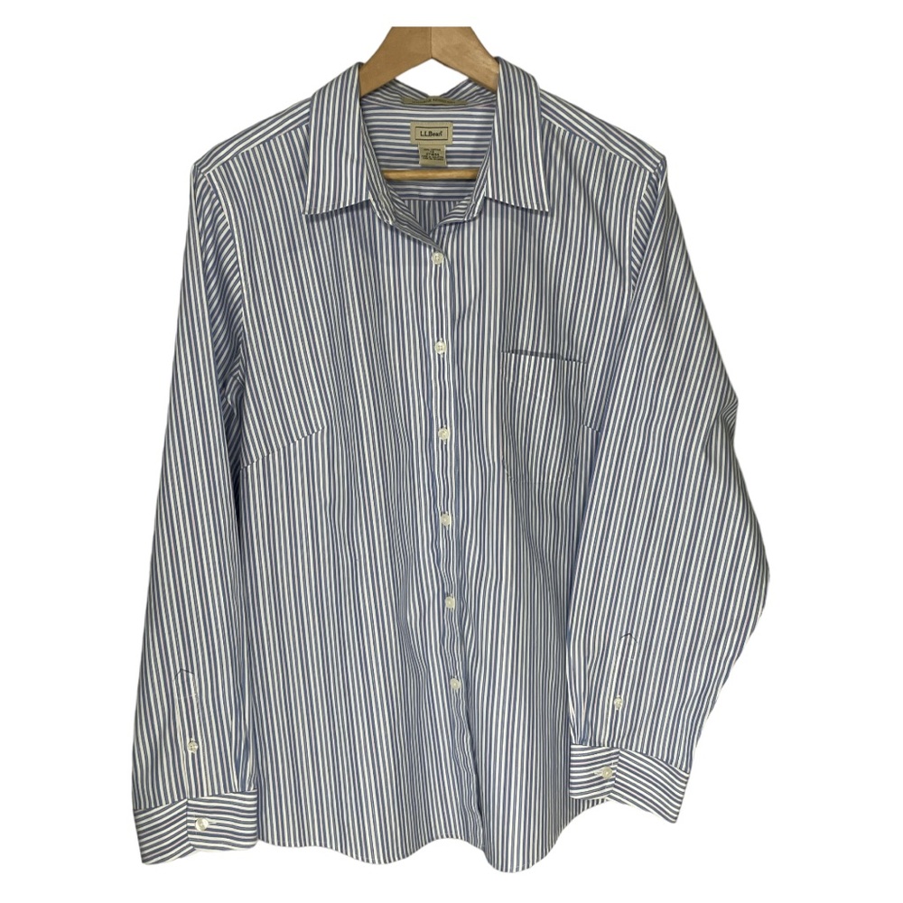 L.L. Bean Wrinkle Resistant Striped Shirt
